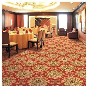 Quality Red Polypropylene Wilton Patterned Carpets For Hotel Banquet Hall wholesale