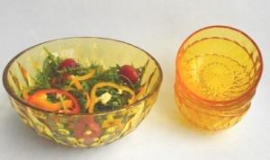 Quality glass salad bowl set wholesale