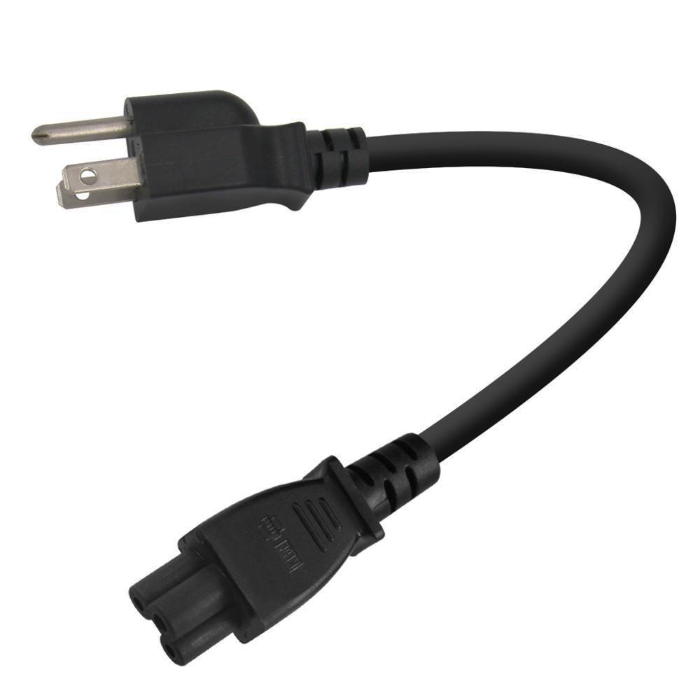 UL Approved IEC 320 C13 Power Cord USA 3 Pin Black Computer Power Cord Plug