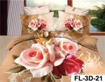 3D Reactive Printed Sheet Set 40s 200TC Bedsheet