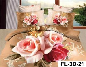Quality 3D Reactive Printed Sheet Set 40s 200TC Bedsheet wholesale