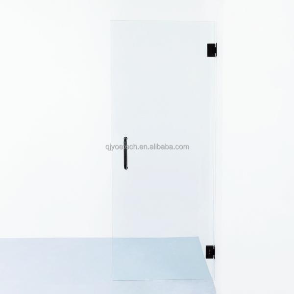 Tempered Glass Design Single Frameless Swing Shower Glass Door for Elegant