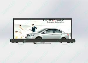 Quality P2.5 Top Taxi LED Display RGB Taxi Advertising Screen Outdoor High Brightness 5000nits wholesale