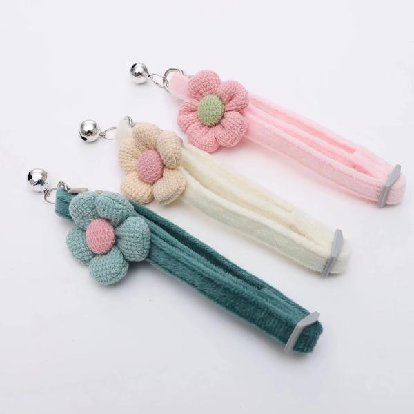 Adjustable Cute Pet Accessories Cartoon Flower Dog Collar Pet Dog Training