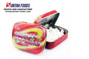 Quality After Dinner Round Mint Candy / Sour Strawberry Candy For Chain Store wholesale