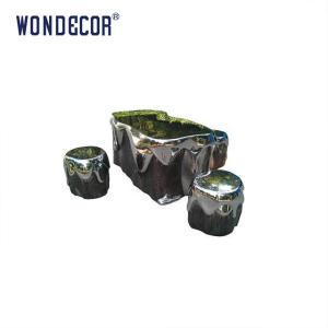 Quality Modern Indoor Metal Art Stainless Steel Table And Chair Sculpture wholesale