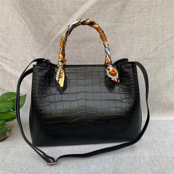 Authentic Crocodile Belly Skin Women Handbag Genuine Alligator Leather Female