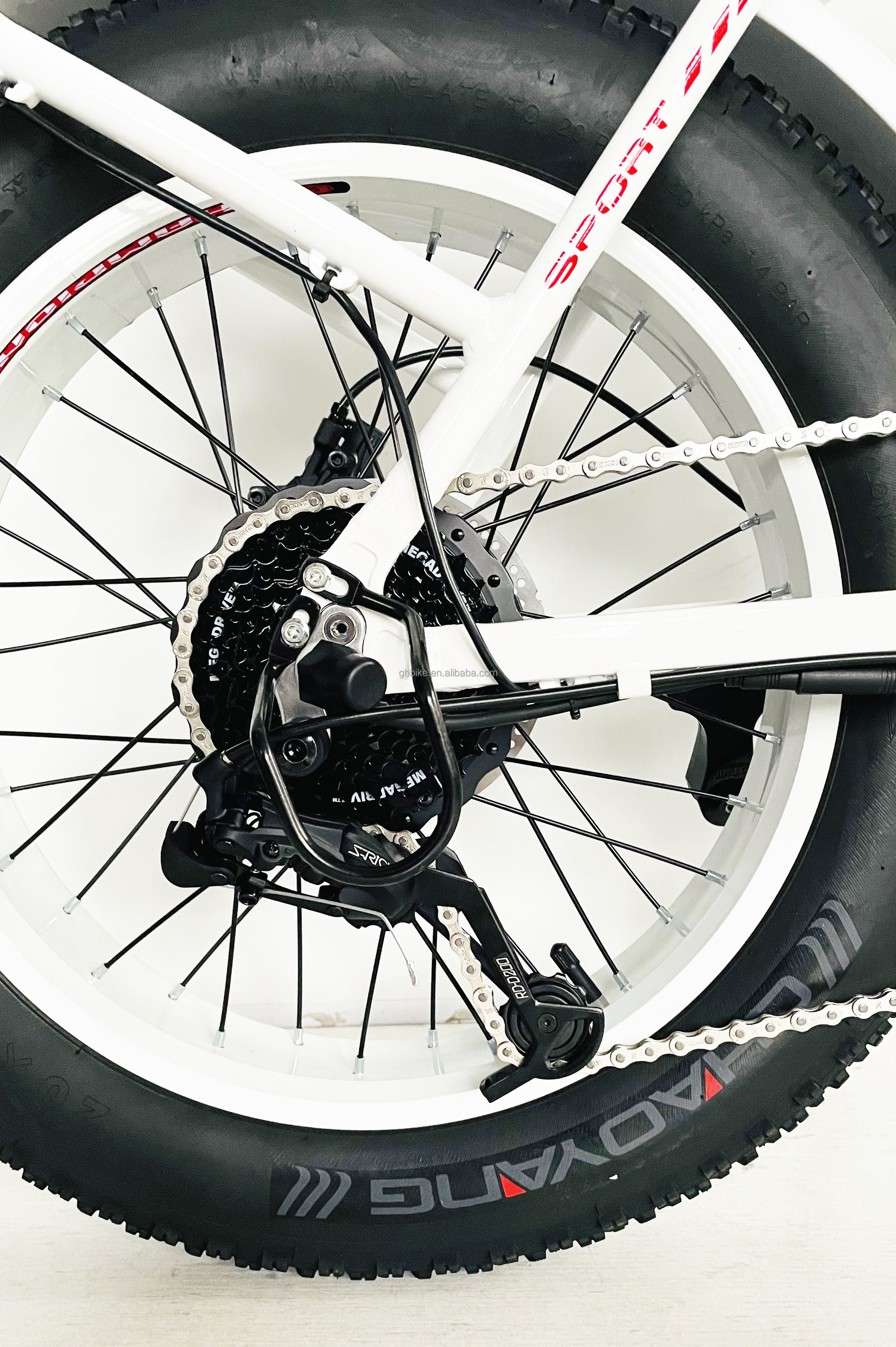 High Speed 48V 1000W Fat Tire 4.0 Snow Tire Electric Folding Bike with Shimano 7 Speeds
