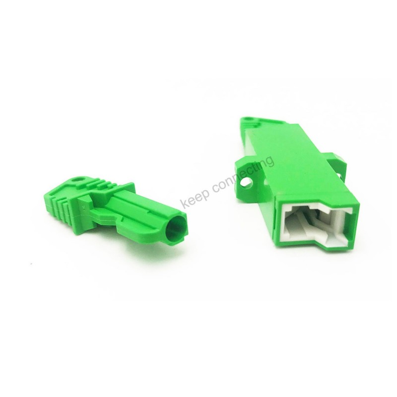 Simplex Fiber Cores PBT FTTH E2000 APC Fiber Optic Adapter for Material Performance