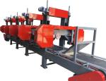 6 Heads multiple Horizontal Resaw Band Saws For Large Wood Cants /wood resaws
