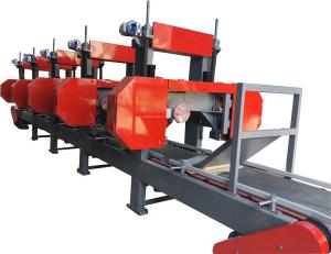 Quality 6 Heads multiple Horizontal Resaw Band Saws For Large Wood Cants /wood resaws machine wholesale