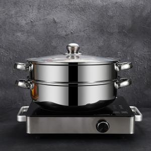Quality Hot Selling Cookware Cooking Food Steamer Stainless Steel Steamer Pot Kitchen Soup Pot With Steamer wholesale