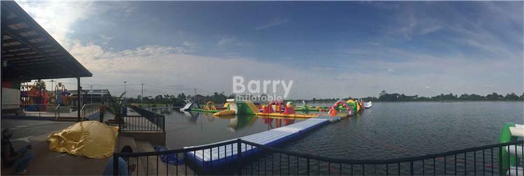 Customized Floating Indoor Water Park Safety Sporting Capacity 145 People