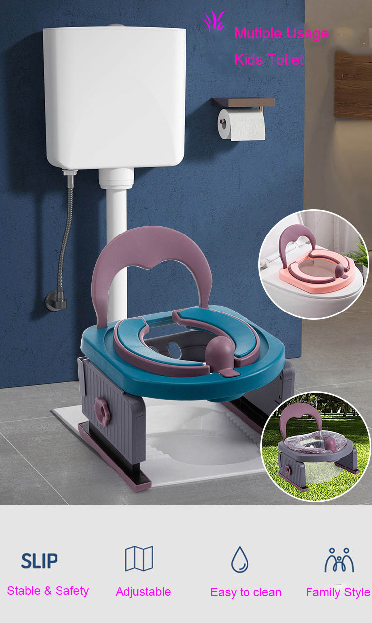 Ocean Blue Oriental Cherry Baby Potty Seat with Customized Logo