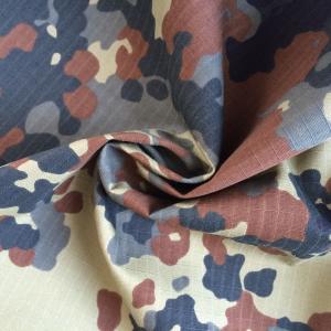 Quality Cotton Ripstop Textile Military Camouflage Fabric 57/58'' wholesale