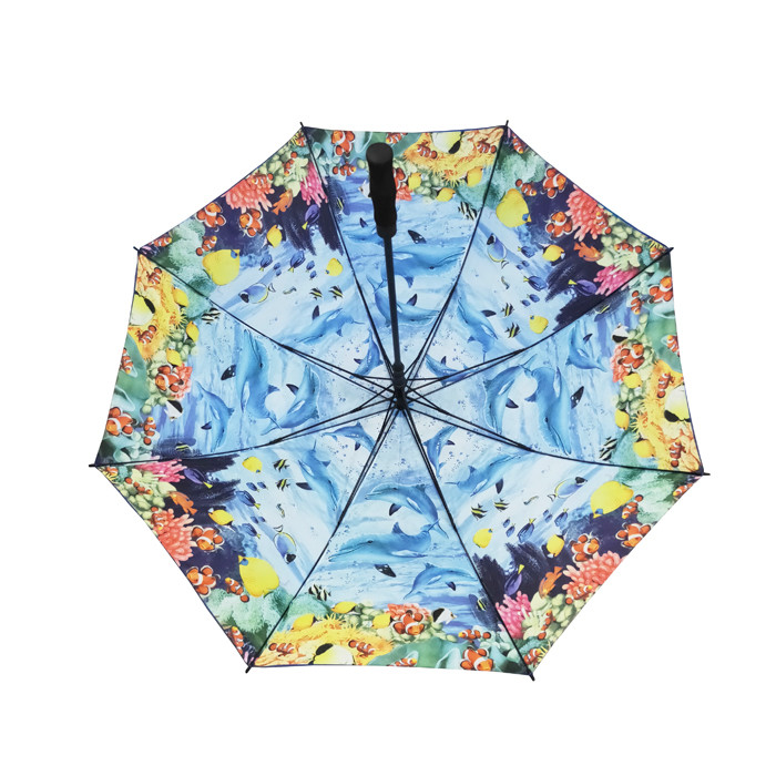 Metal /Fiberglass Frame Corporate Branded Golf Umbrellas with Auto Open And Manual Close Performance