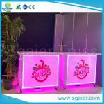 Acrylic Led Commercial Portable Bar , High Strength Portable Breakfast Bar