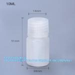 Wholesale 5ml PP Durable Small Round Brown And White Plastic Bottle Food Grade