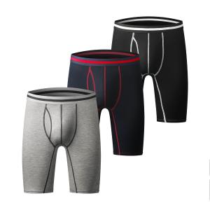 Quality Athletic Fitness Sportswear Mens Boxer Briefs Underwear Long Leg Compression Running wholesale