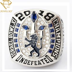 Quality Onyx Stone Silver Custom Championship Ring Personalized Name Number wholesale