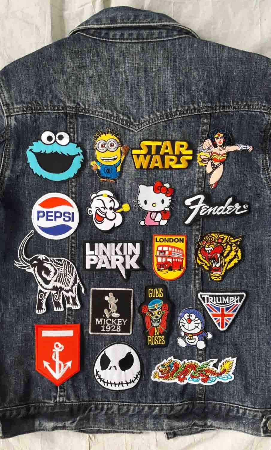 Ironing Glitter Cute Embroidered Patches For Kids Clothes Bags