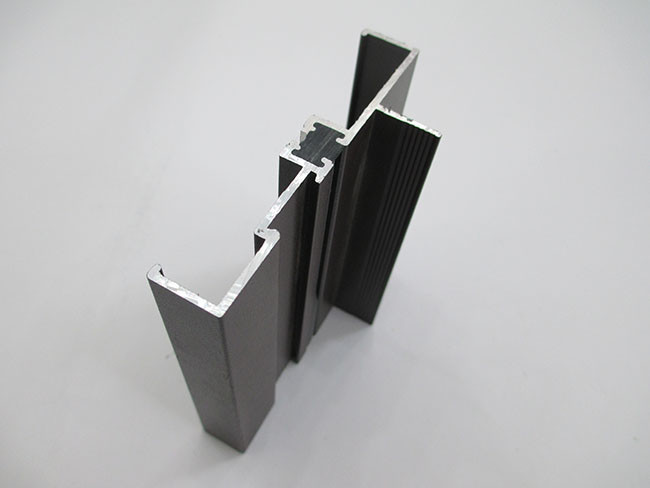 Powder Coating Aluminum Extrusion Profiles Thermal Break With Rubber Strip