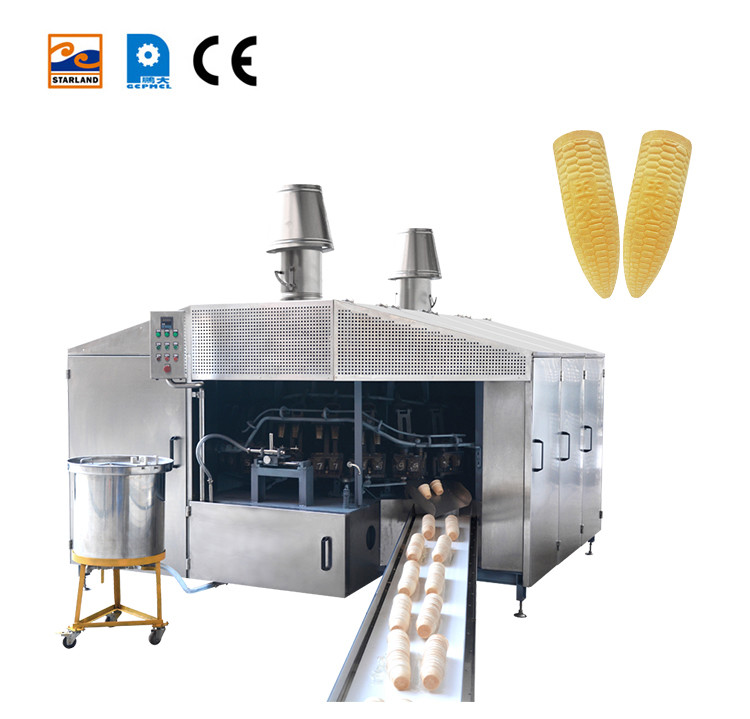 Biscuit Ice Cream Cone Wafer Making Machine Commercial 0.75kw