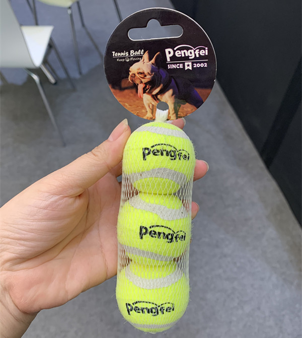 Wholesale Durable Rope Pet Chew Toys Ball Interactive Tennis Double Knot pet dog toys ball