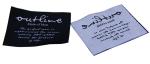 Eco-friendly Clothing Woven Labels Customized Design hot cut sewing on label