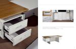 modern office boss leather table furniture/office boss leather desk