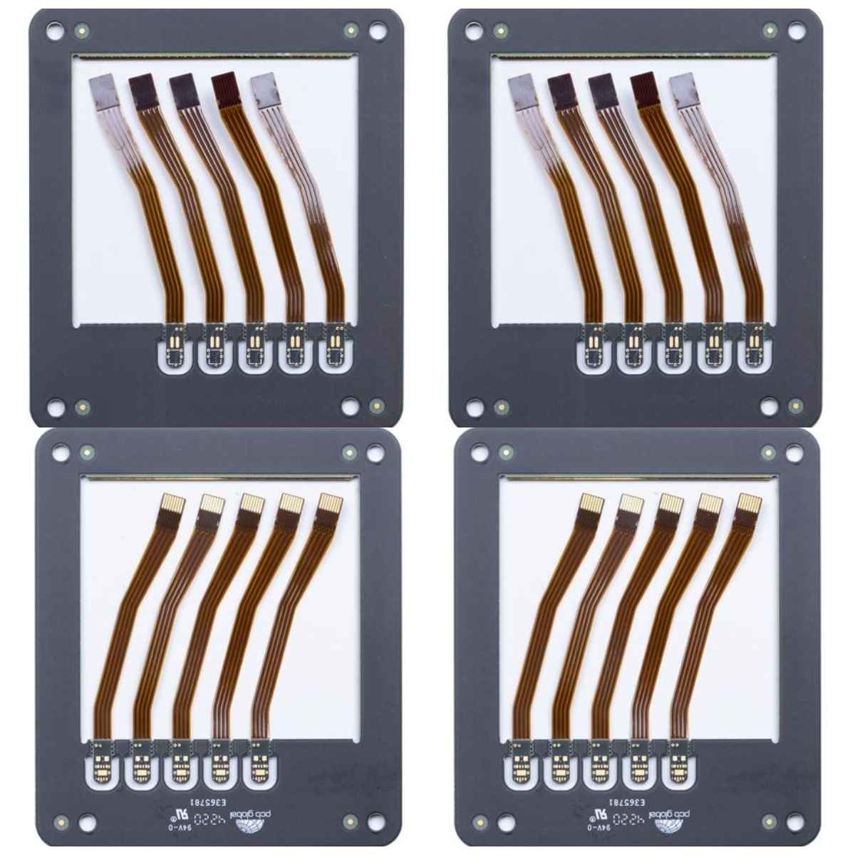 3mil 4L Rigid Flex PCB Black Solder Mask Diy Flexible Circuit Board
