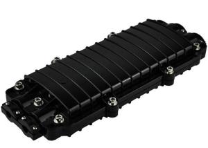 Quality Splicing Sleeves Fiber Optic Cable Splice Closure Black Outdoor Junction Box wholesale