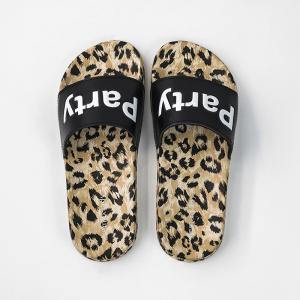Quality Ladies breathable leopard print flat EVA slide sandal party stylish shoes wholesale