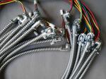 Flexible Conduit Universal Wiring Harness 105 C Rating IP40 Zinc Alloy Conduit