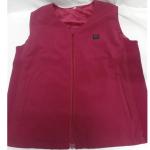 V Neck Rechargeable Heated Vest 7.4V 4400mAh Thermal Vests Ladies Spandex /
