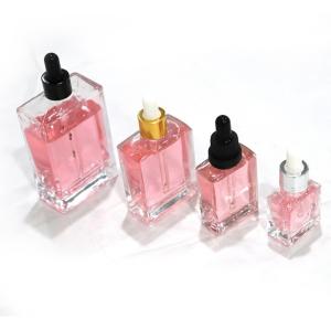 Quality 50ml Square Glass Dropper Bottles Empty Eco wholesale