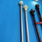 22 Feet Office Decorative Zinc Alloy Black Iron Curtain Pole