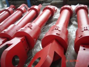 Quality Red Single Acting Hydraulic Ram Lifting Hydraulic Cylinder For Furnace wholesale