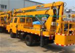 XCMG 14/17/20m Elevating Platform Truck / Man Lift Boom Truck 3 People Seating :