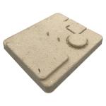 Dry Press Moulded Cardboard Packaging , Formed Pulp Packaging 3mm Thickness