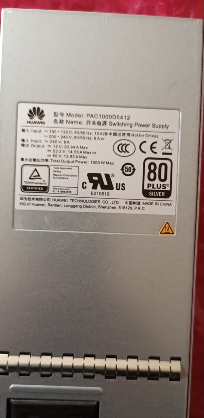 Huawei PAC1000D5412 Switching Power Supply 1000W Max