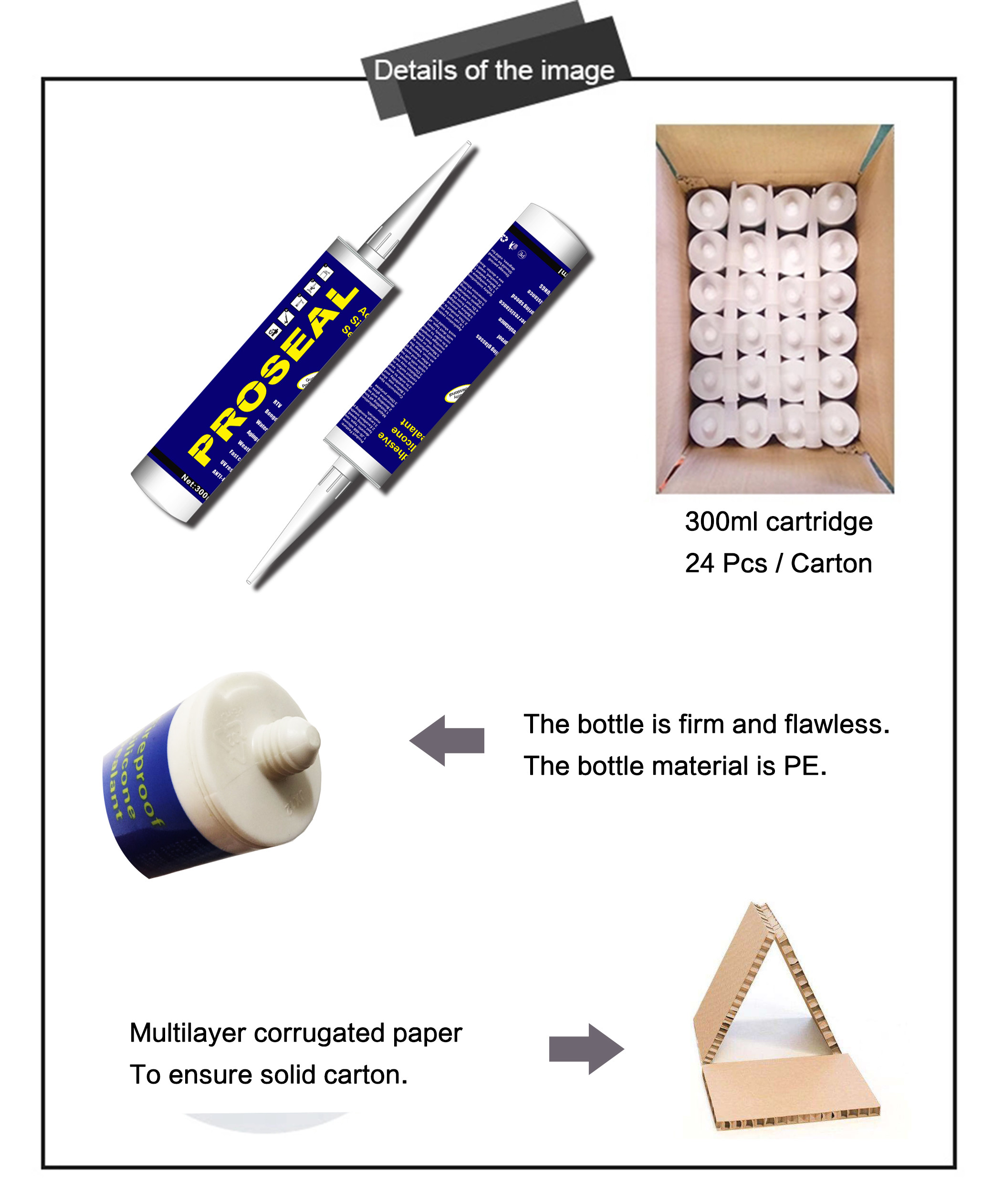 Weatherproofing Bonding Metal Silicone Sealant One Component Medium Modulus