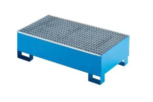 Quality STEEL Drum Containment Pallets For Chemical Acids Corrosives Liquid Distributed Load 1300kg wholesale
