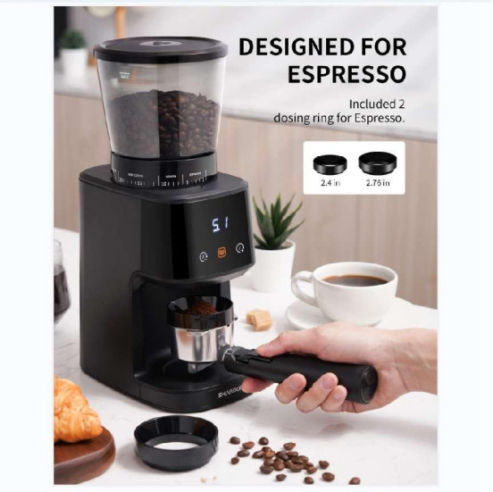 Blade Semi Automatic Coffee Espresso Machine 31 Settings Anti Splash Touch Screen Coffee Maker
