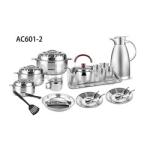 Family cookware sets stainless steel kitchenware random match style