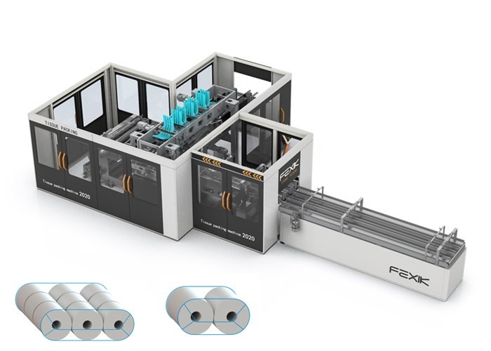 160 Packs / Min Toilet Paper Roll Machine 3 Plys 18KW With LDPE