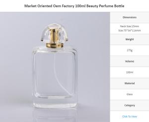 Quality 100ml Beauty Perfume Bottle wholesale