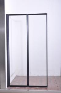 Quality black Sliding 6mm Tempered Glass Shower Door 1200X1950mm wholesale