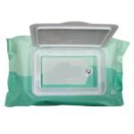 Spunlace Water Non Woven Wet Wipes Lavender Meshed Sensitive Cleaning