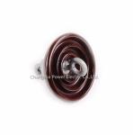 Brown Color ANSI 52-4 Density Porcelain Suspension Insulator OEM Available